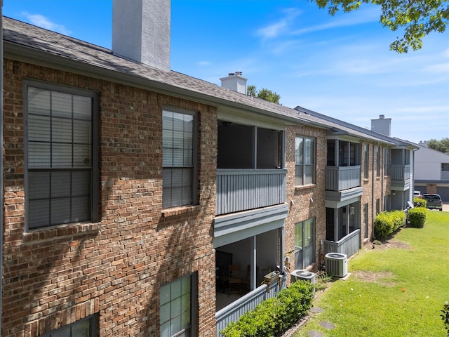 view of property with cooling unit