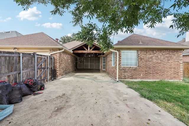 exterior space featuring a patio area