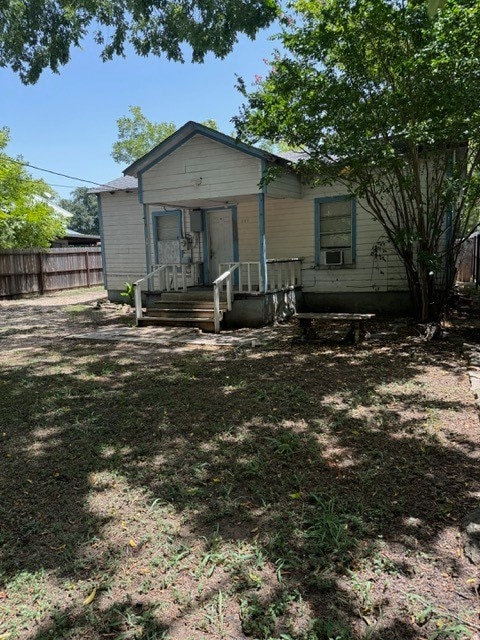 view of back of property