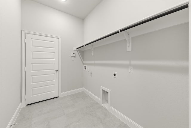 laundry room featuring hookup for a washing machine, electric dryer hookup, and hookup for a gas dryer