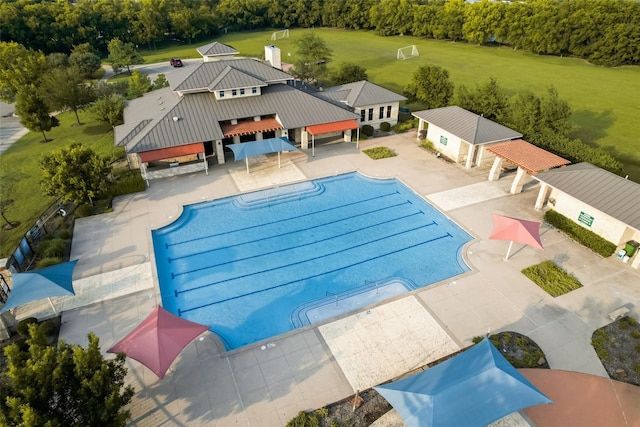 view of pool