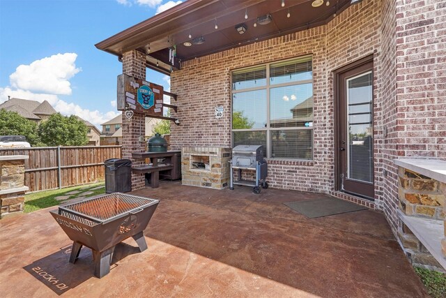 view of patio / terrace with grilling area