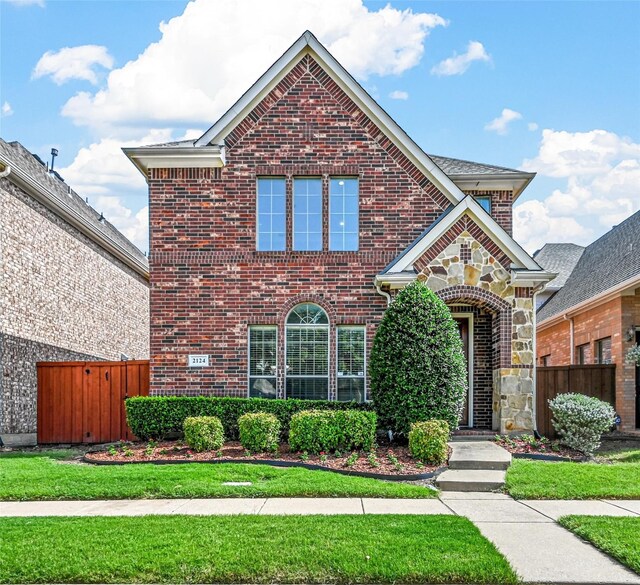 front of property with a front yard