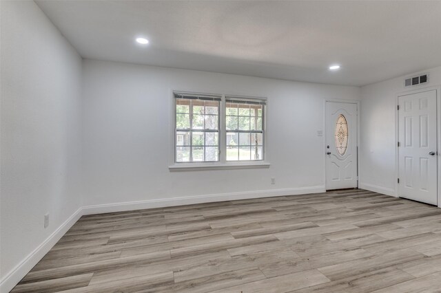 entryway featuring light hardwood / wood-style floors