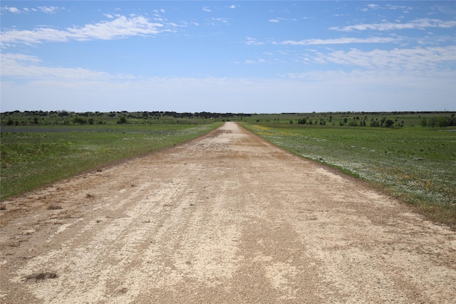 view of street featuring a rural view