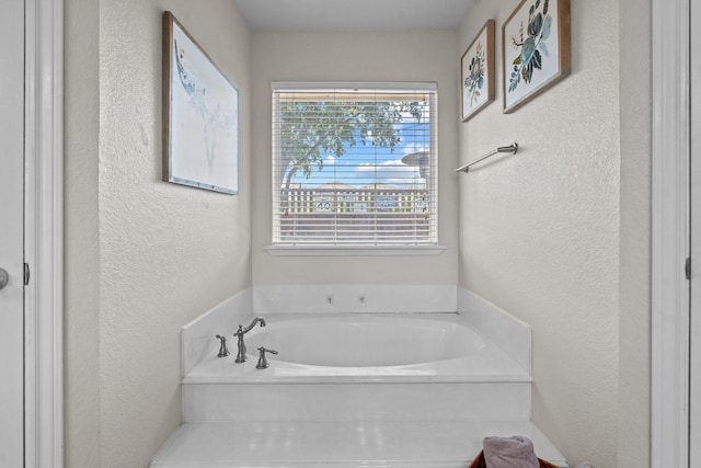 bathroom featuring a bathtub