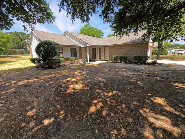 view of ranch-style home