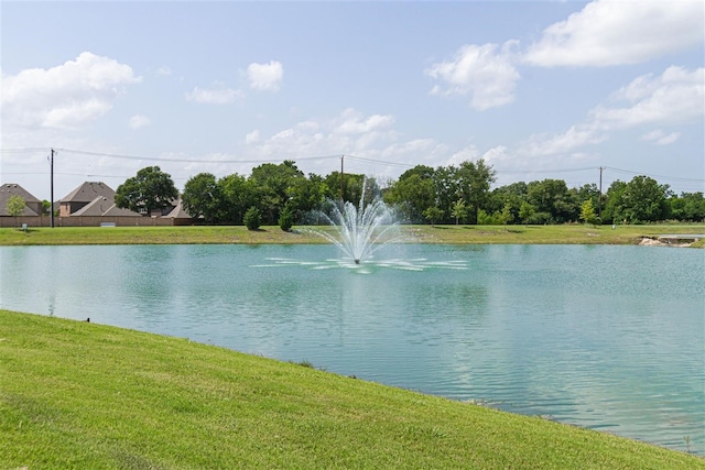 view of water feature