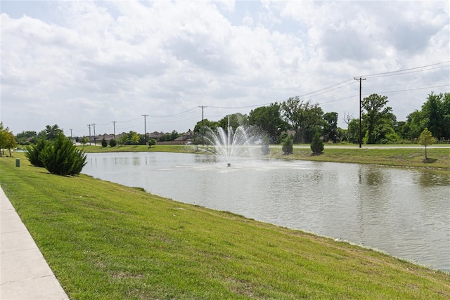 view of water feature