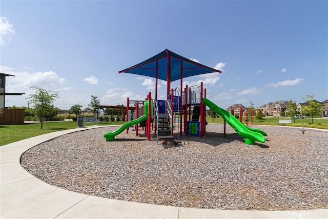 view of jungle gym