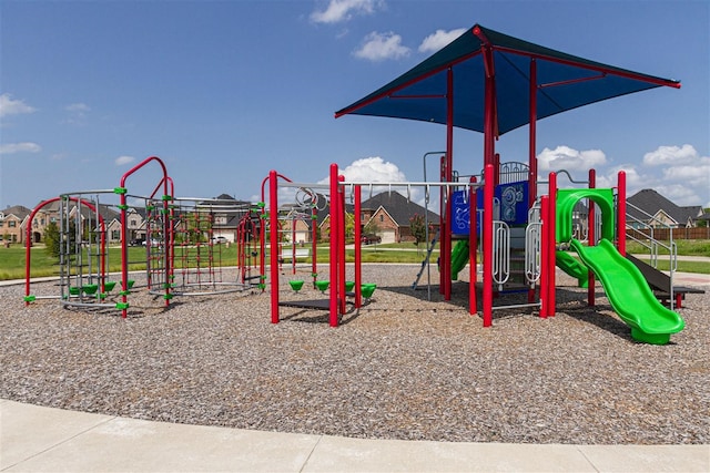 view of jungle gym