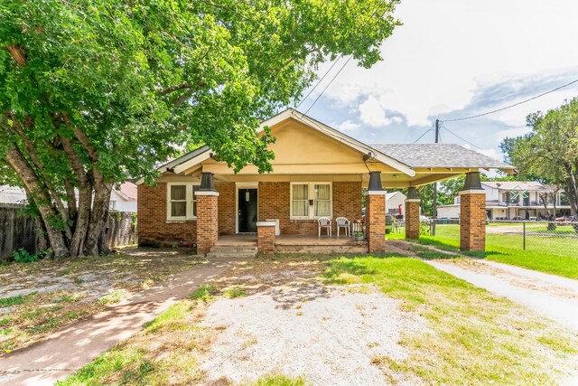 bungalow-style house with a porch