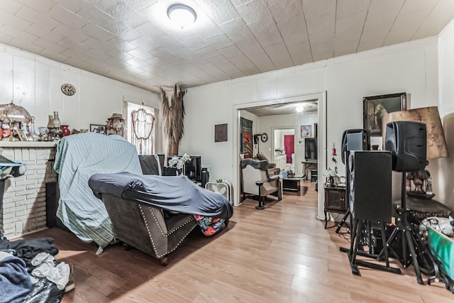 bedroom featuring light hardwood / wood-style flooring