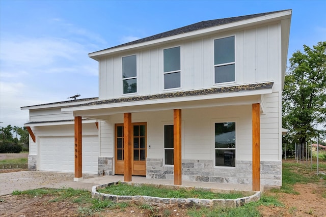 view of front of house with covered porch