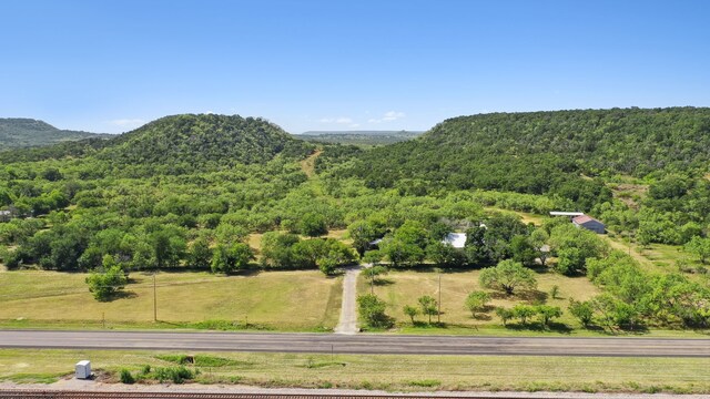 mountain view with a rural view