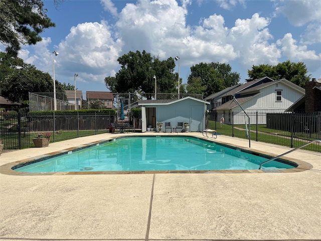 view of pool with a patio