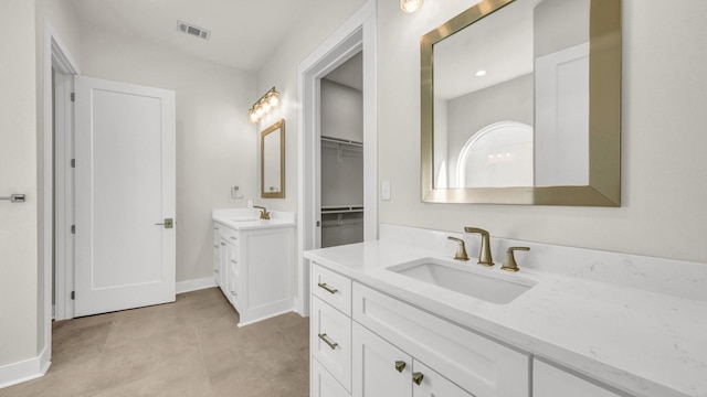 bathroom featuring vanity