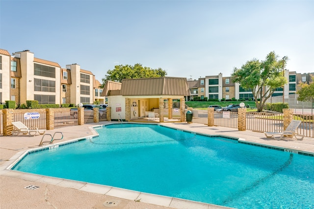 view of pool with a patio area