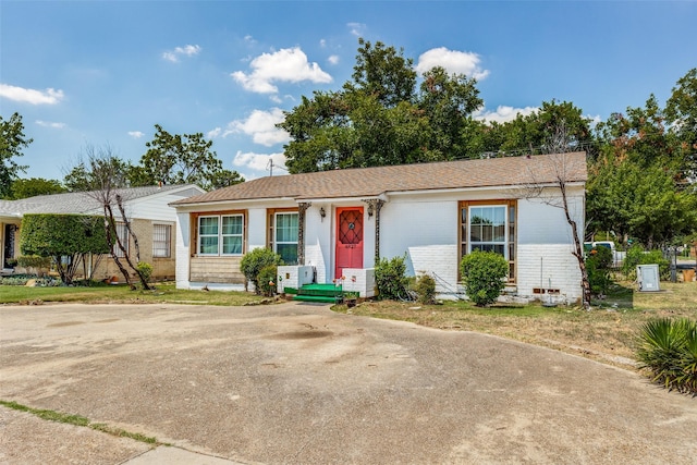 view of ranch-style house