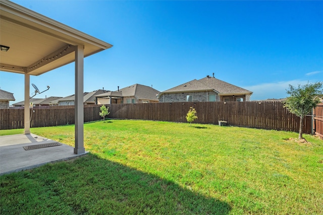 view of yard featuring a patio