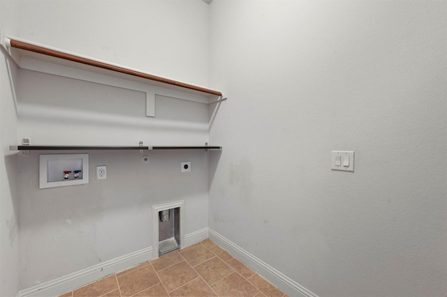 laundry area with washer hookup, hookup for a gas dryer, and hookup for an electric dryer