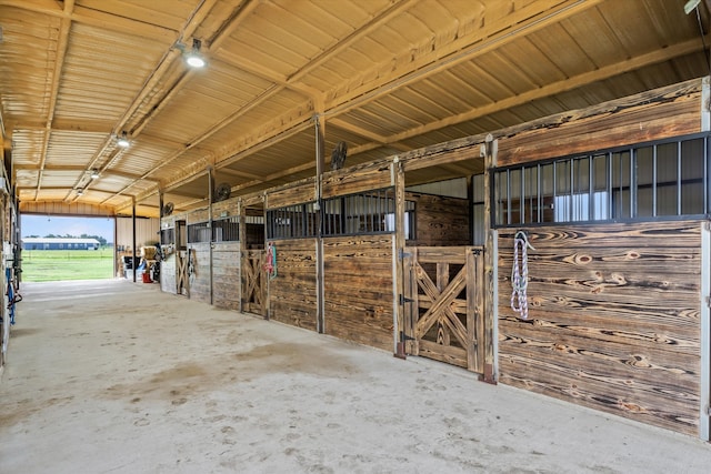 view of horse barn