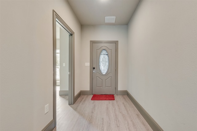 entrance foyer featuring wood-type flooring