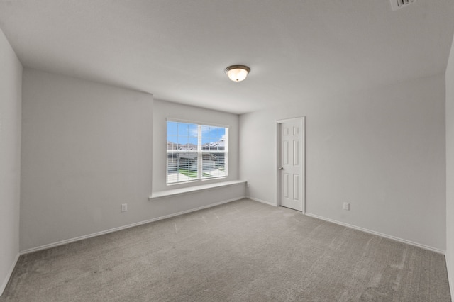 view of carpeted empty room