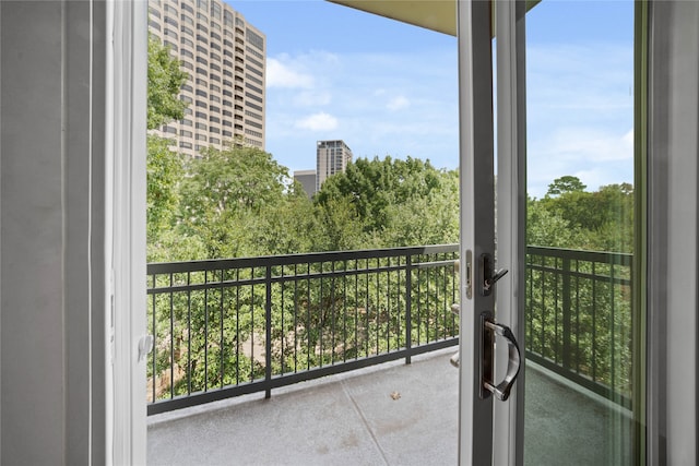 view of balcony