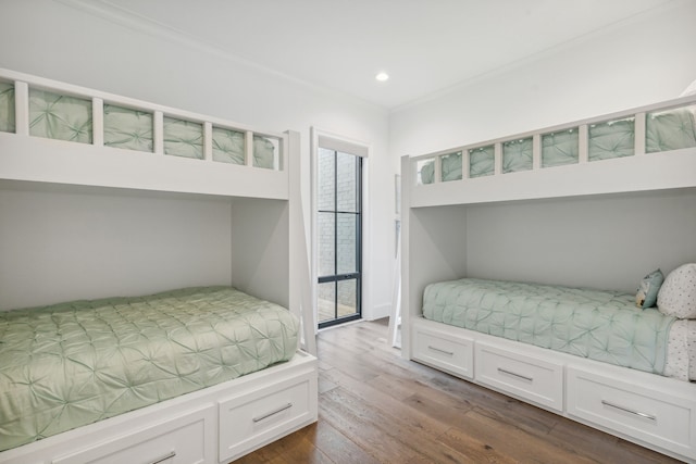 bedroom featuring hardwood / wood-style floors