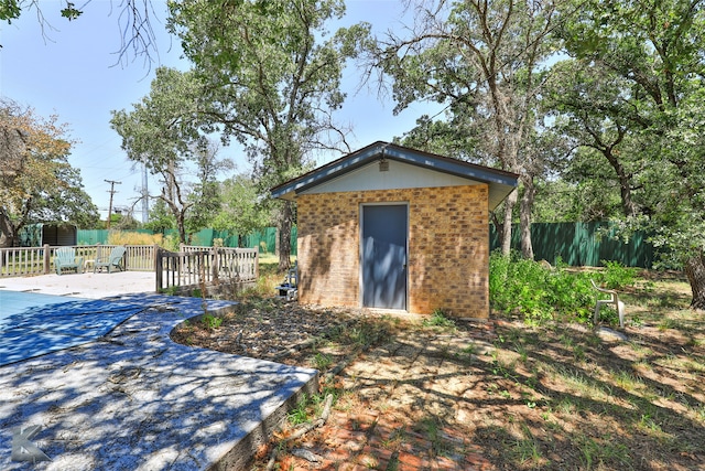 view of outbuilding