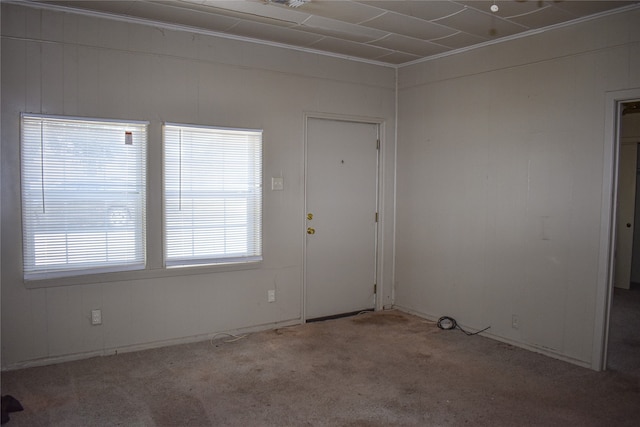 view of carpeted empty room