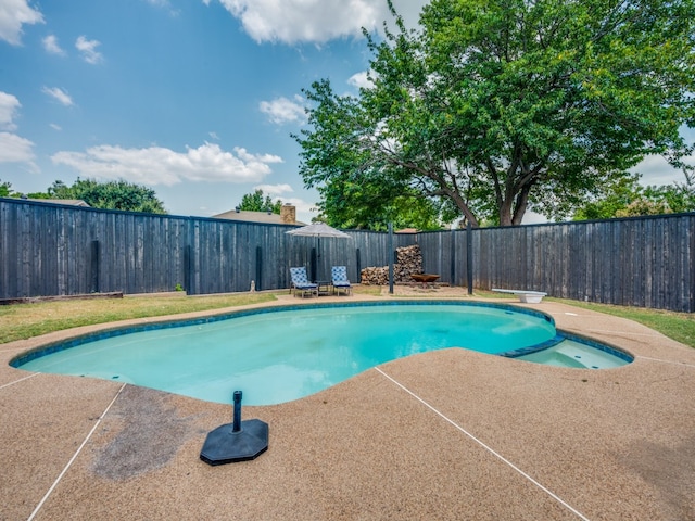 view of pool