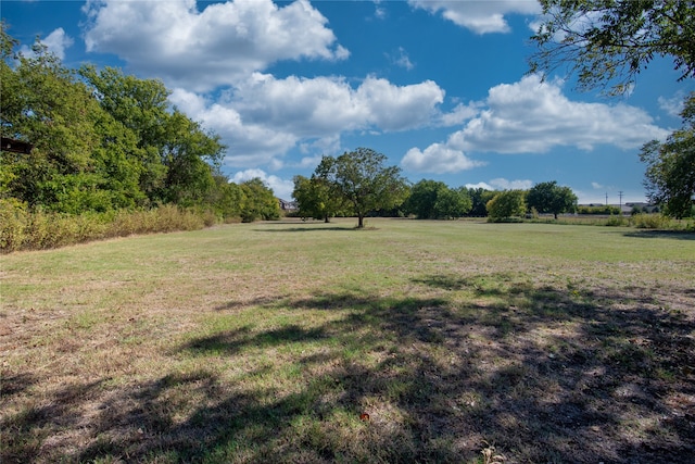 view of yard featuring a rural view