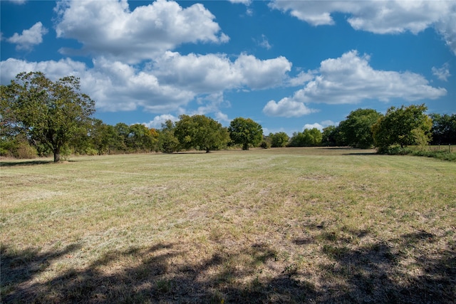 view of yard featuring a rural view