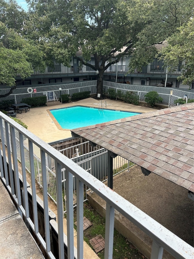 view of pool with a patio