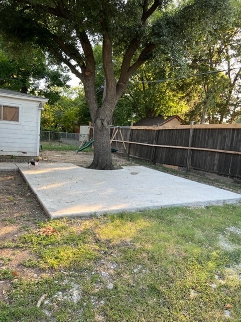 view of yard with a playground