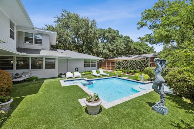 5332 Edmondson Ave, Dallas, TX 75209 - view of pool with a pool with connected hot tub