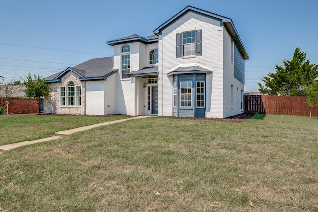 view of property with a front yard