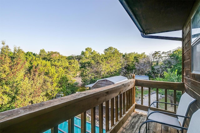 view of balcony