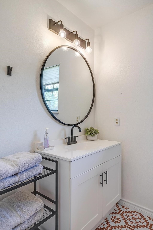 bathroom featuring vanity