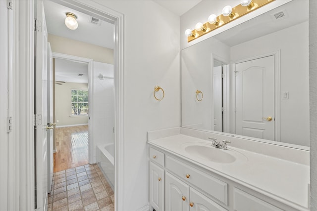 bathroom featuring vanity