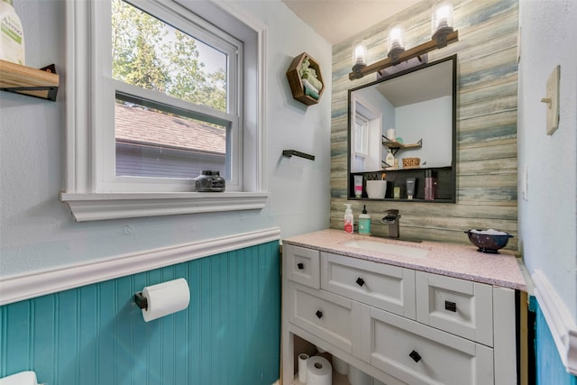 bathroom featuring vanity