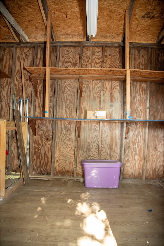 view of storage room