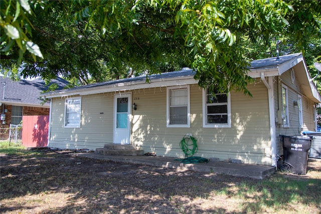 view of bungalow