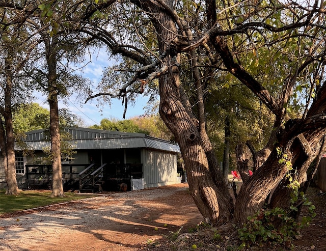 view of rear view of property