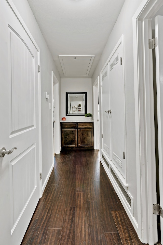 hall featuring hardwood / wood-style flooring