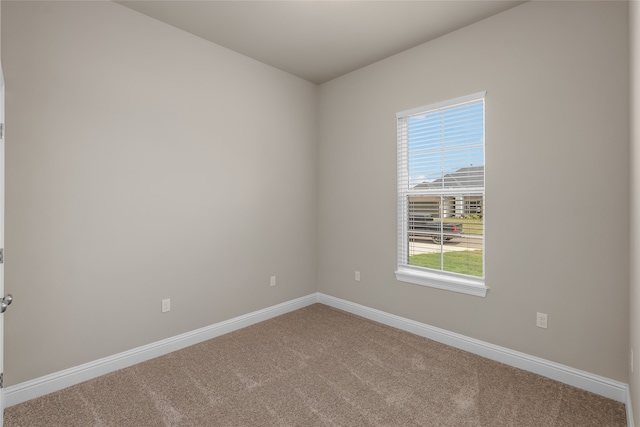 unfurnished room featuring carpet floors