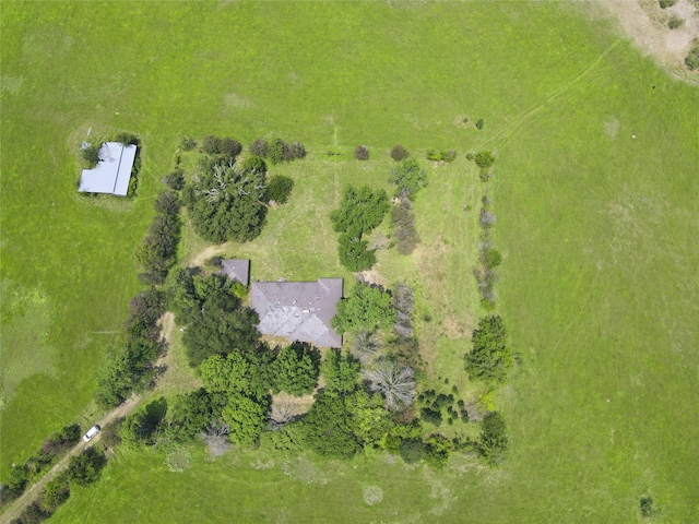 bird's eye view featuring a rural view