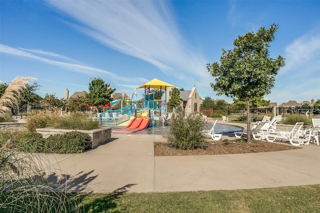 view of jungle gym